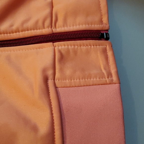 💥MOVING SALE💥 Worn once Peach Kappa Track jacket with burgundy trim - Picture 5 of 5